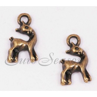 Подвеска мет.№398 12х20мм цв.Ant.Bronze (цена за 1шт)